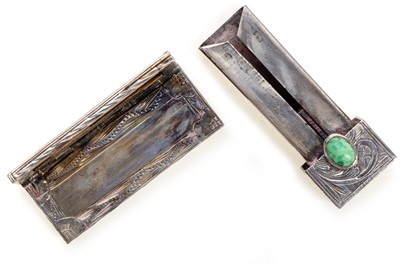 Lot 1092 - CONTINENTAL SILVER LIPSTICK CASE