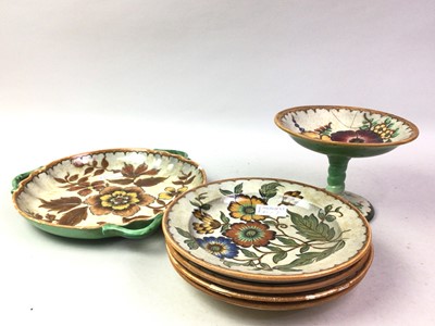 Lot 81 - GROUP OF GOUDA HOLLAND POTTERY ITEMS