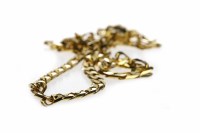 Lot 136 - NINE CARAT GOLD CHAIN NECKLACE approximately...