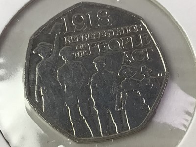 Lot 110 - GROUP OF FIFTY PENCE COINS