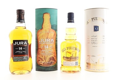 Lot 255 - JURA 14 YEAR OLD AMERICAN RYE CASK AND OLD PULTENEY 12 YEAR OLD