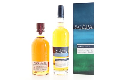 Lot 256 - SCAPA SKIREN AND ABERLOUR 12 YEAR OLD