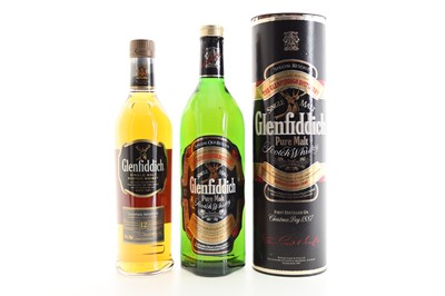 Lot 260 - GLENFIDDICH 12 YEAR OLD CAORAN RESERVE AND GLENFIDDICH PURE MALT 1L