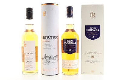 Lot 271 - ROYAL LOCHNAGAR 12 YEAR OLD AND ANCNOC 12 YEAR OLD