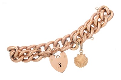 Lot 568 - GOLD CHARM BRACELET