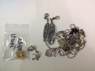 Lot 205 - COLLECTION OF SILVER AND OTHER JEWELLERY