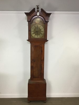 Lot 261 - GEORGE III MAHOGANY LONGCASE CLOCK