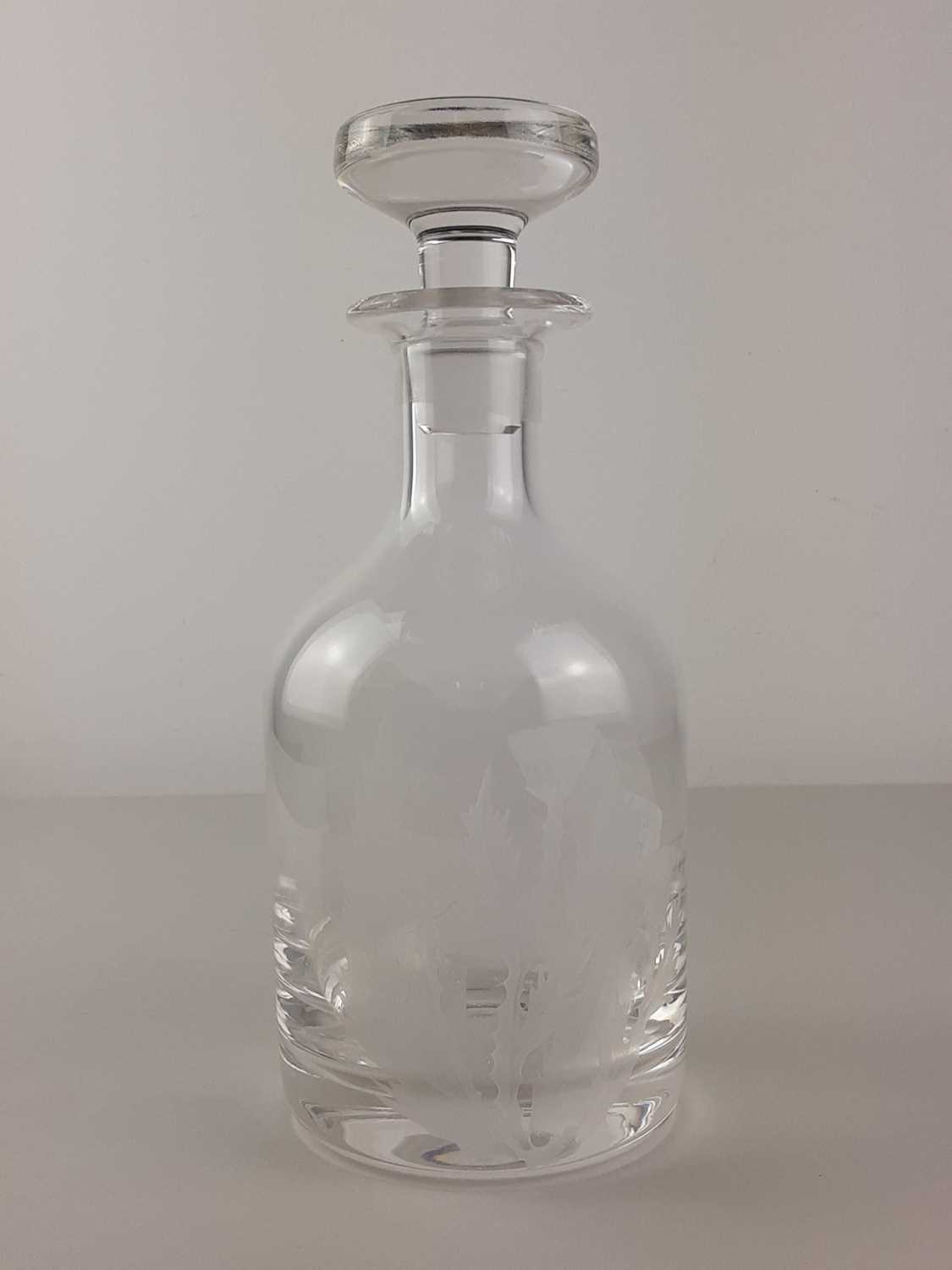 Lot 284 - GLASS DECANTER WITH STOPPER