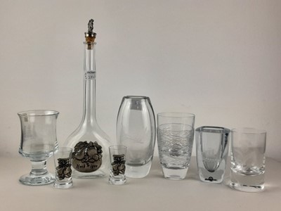 Lot 284 - GLASS DECANTER WITH STOPPER