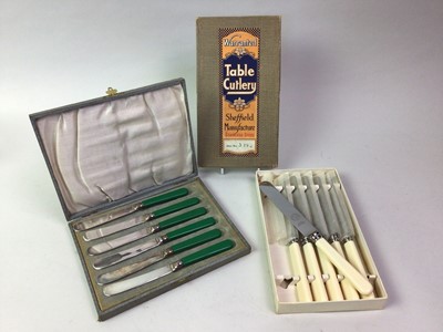 Lot 423 - COLLECTION OF PLATED AND STAINLESS STEEL FLATWARE