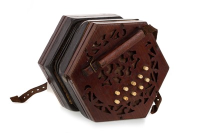 Lot 1061 - TWENTY-ONE BUTTON CONCERTINA