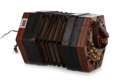 Lot 1063 - TWENTY-ONE BUTTON CONCERTINA