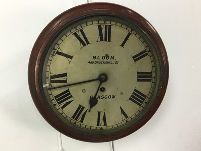 Lot 2 - VICTORIAN MAHOGANY CASED FUSEE CLOCK