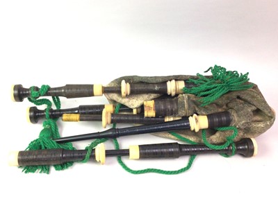 Lot 1066 - COLLECTION OF BAGPIPE PARTS