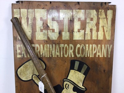 Lot 19 - WESTERN EXTERMINATOR COMPANY ORIGINAL HAND PAINTED SIGN