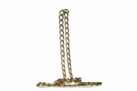 Lot 196 - EIGHTEEN CARAT GOLD CHAIN NECKLACE formed by...
