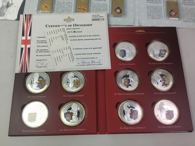 Lot 535 - THE QUEENS BEASTS COMMEMORATIVE INGOT COLLECTION