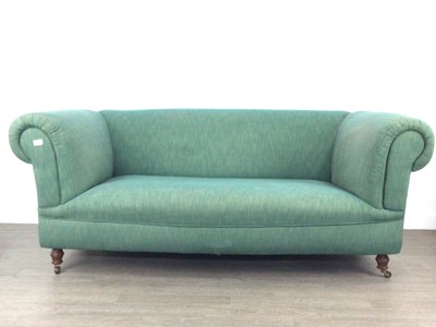 Lot 489 - LATE VICTORIAN SCROLL BACK TWO SEAT SOFA