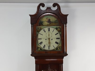 Lot 1067 - 19TH CENTURY SCOTTISH LONGCASE CLOCK