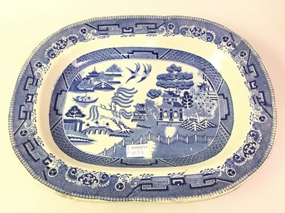 Lot 313 - TWO BLUE AND WHITE ASHETS