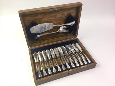 Lot 509 - SUITE OF SILVER PLATED CUTLERY