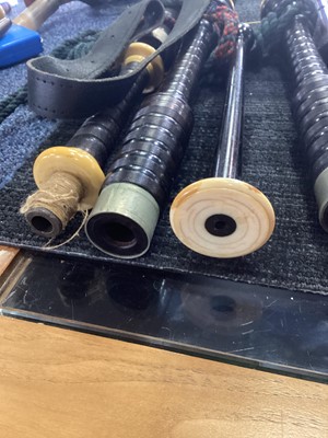 Lot 1080 - COLLECTION OF BAGPIPE PARTS