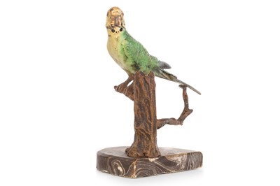 Lot 20 - COLD PAINTED SPELTER MODEL OF A BIRD