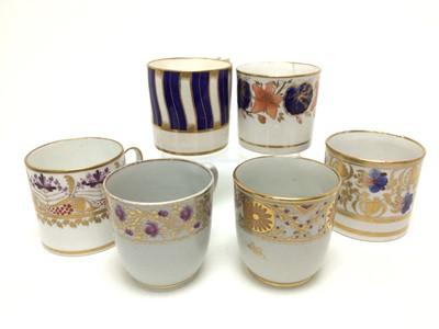 Lot 1543 - COLLECTION OF EARLY ENGLISH PORCELAIN COFFEE CANS