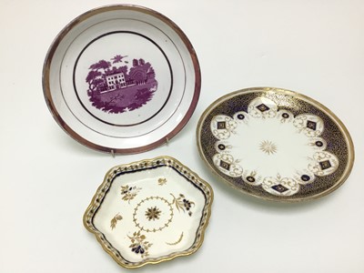 Lot 1548 - COLLECTION OF EARLY ENGLISH PORCELAIN PLATES