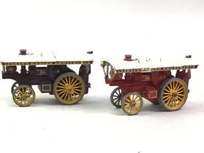 Lot 550 - GROUP OF DIECAST MODEL STEAM ROLLER VEHICLES