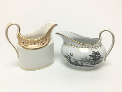 Lot 1551 - COLLECTION OF EARLY ENGLISH PORCELAIN CREAM JUGS