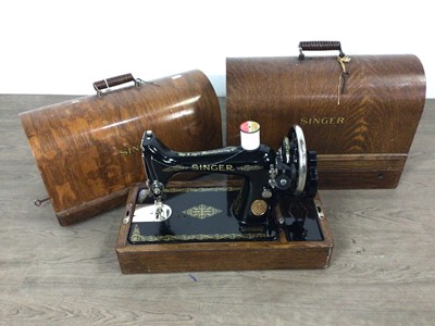 Lot 41 - TWO SINGER SEWING MACHINES