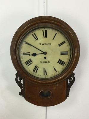 Lot 11 - OAK FUSEE WALL CLOCK