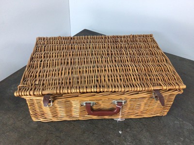 Lot 49 - TWO VINTAGE PICNIC SETS