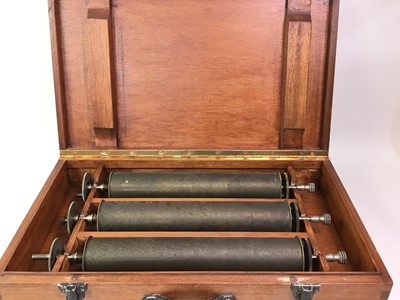 Lot 641 - THREE MUSIC BOX MUSICAL CYLINDERS