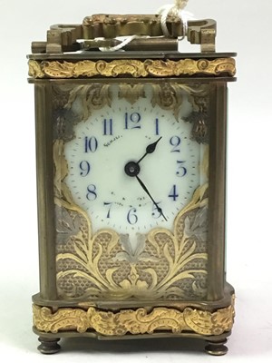 Lot 660 - VICTORIAN CARRIAGE CLOCK