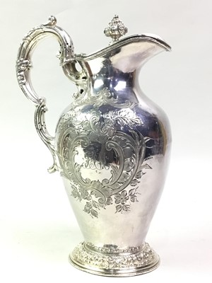 Lot 665 - VICTORIAN PLATED HOT WATER JUG