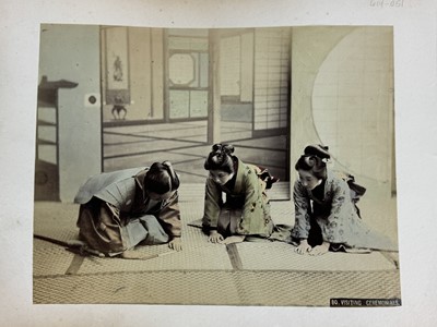 Lot 687 - JAPANESE ALBUMEN PRINT