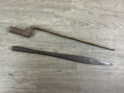 Lot 690 - BAYONET AND SPEARHEAD