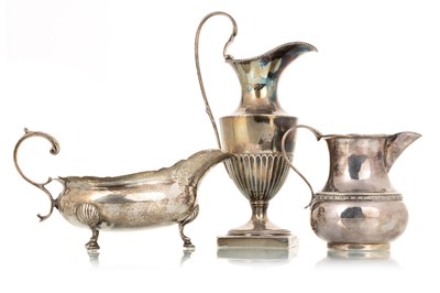 Lot 1171 - SCOTTISH SILVER SAUCE BOAT