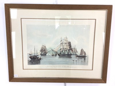 Lot 45 - THE OPIUM SHIPS AT LINTIN IN CHINA, 1824., DUNCAN (E.)