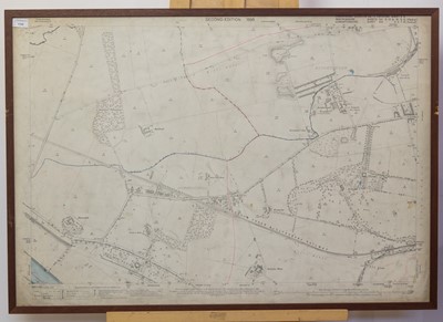 Lot 1239 - LATE VICTORIAN ORDNANCE MAP