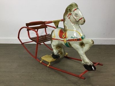 Lot 175 - VINTAGE CHILD'S ROCKING HORSE CHAIR