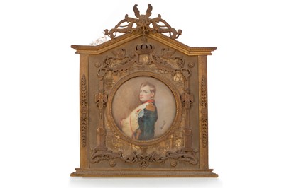 Lot 1264 - DERVAL (FRENCH, ACTIVE LATE 19TH CENTURY), PORTRAIT MINIATURE OF NAPOLEON