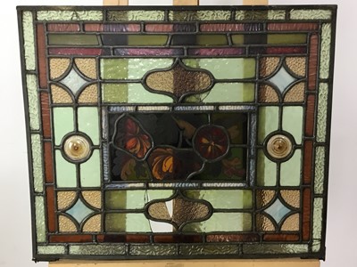 Lot 274 - COLLECTION OF STAINED AND LEADED GLASS PANELS