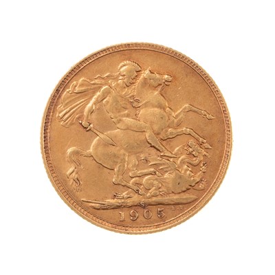 Lot 26 - EDWARD VII GOLD SOVEREIGN