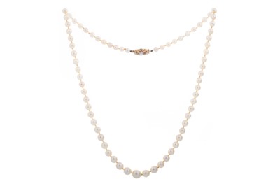 Lot 627 - TWO PEARL NECKLACES