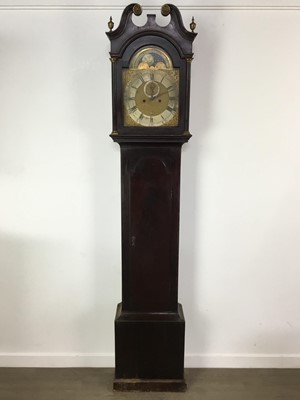 Lot 310 - GEORGE III MAHOGANY LONGCASE CLOCK