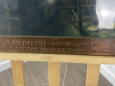 Lot 333 - ROBERT BURNS INTEREST - ARTS & CRAFTS HAMMERED COPPER FRAME