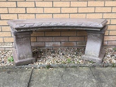 Lot 165 - CONCRETE GARDEN BENCH